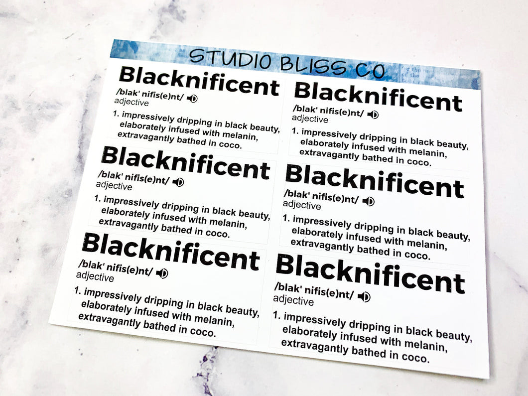 Planner Stickers | Blacknificent Defined